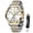 Golden White, variant on Automatic Watches for Men Business Fashion Dress Self Winding Mechanical Luminous Classic Mens Watches with Multi Calendar Easy Read Stainless Steel Men Wrist Watches Anniversary Gift