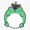1pcs, variant on Grape Cute Animal Decor Art Vinyl Sticker