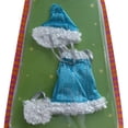 thumbnail image 2 of Rag Chicks Doll Clothes Fashion Outfit, Sparkling Turquoise Dress & Hat, 2 of 3