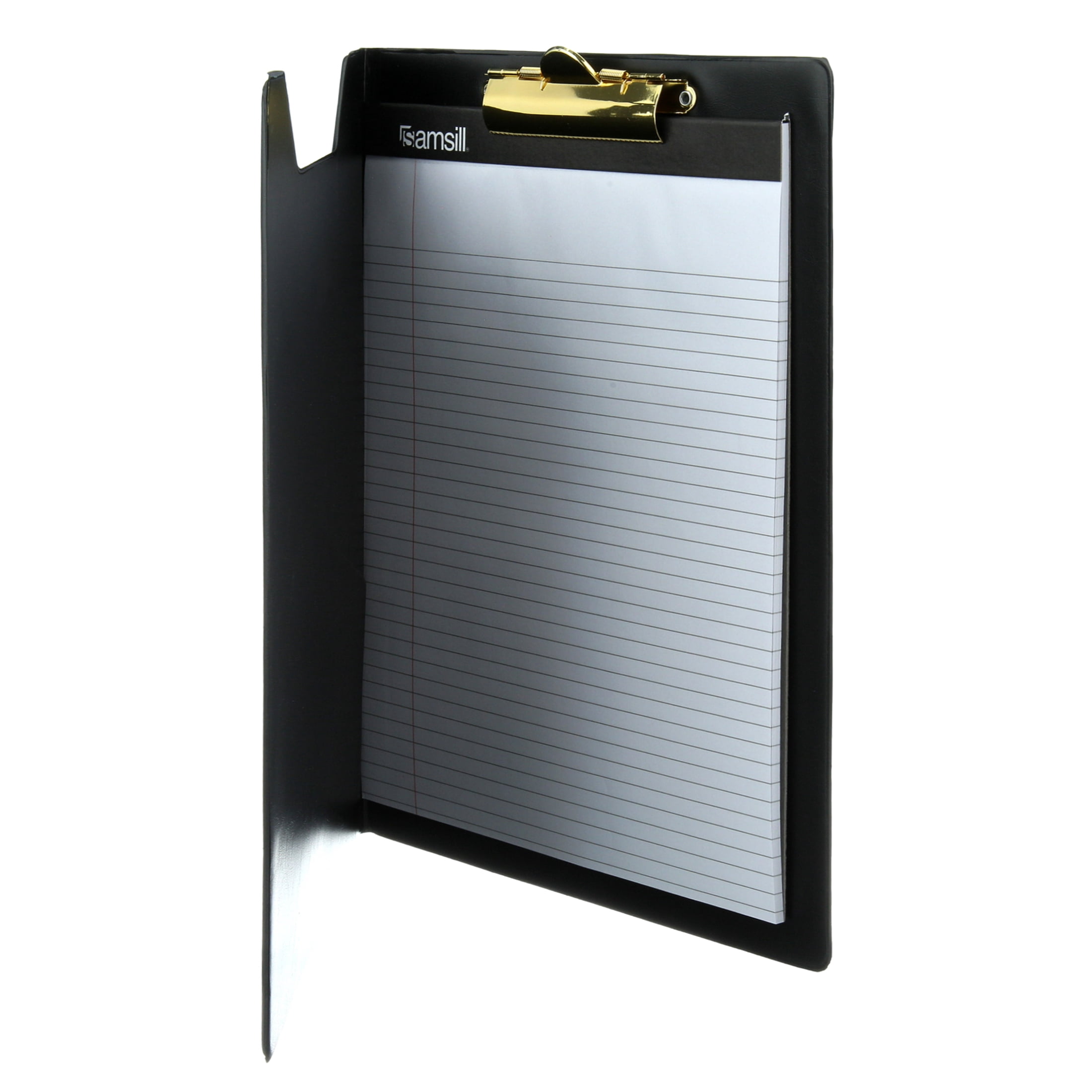 Samsill Clipboard Padfolio, Portfolio, 8.5 x 11 Writing Pad, Black
