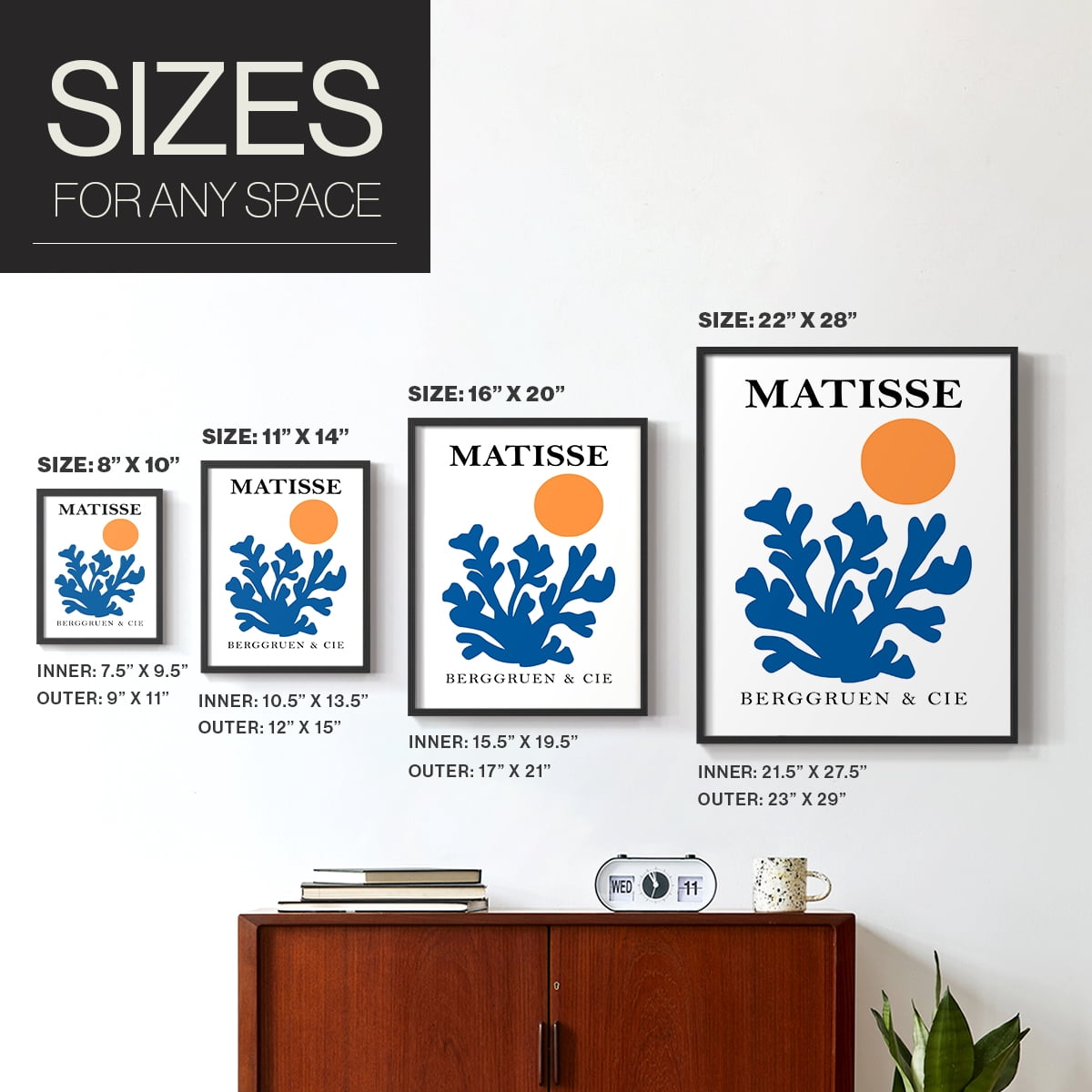 Matisse CCLXXXVIII in Solid Wood 8 x 10 Framed Print