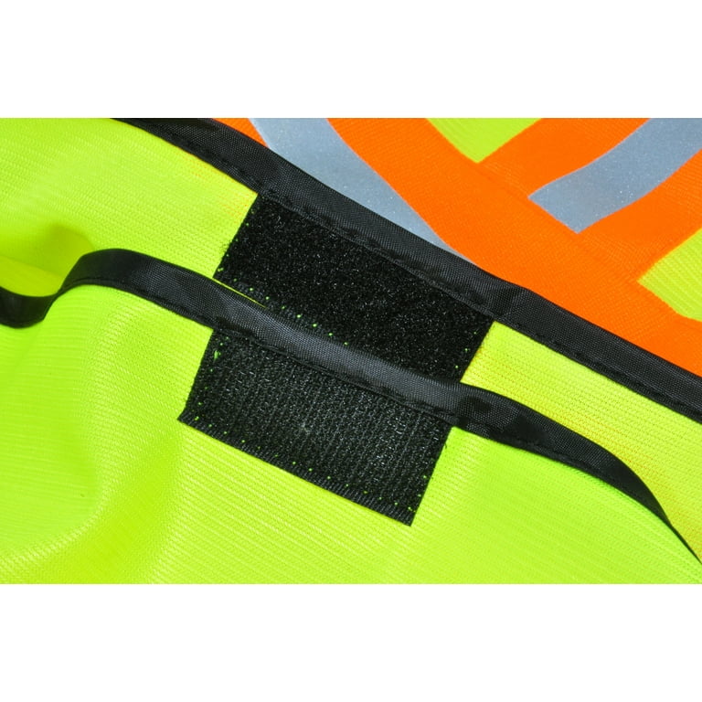 G & F Industrial Mesh Security Vest, Neon Lime Green