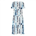 thumbnail image 3 of 2026 ! JINMGG Summer Dresses 2026, Dresses for Women 2026 Women Casual Loose Bohemian Floral Dresses with Pockets Short Sleeve Summer Beach Swinging Dress Blue L, 3 of 4