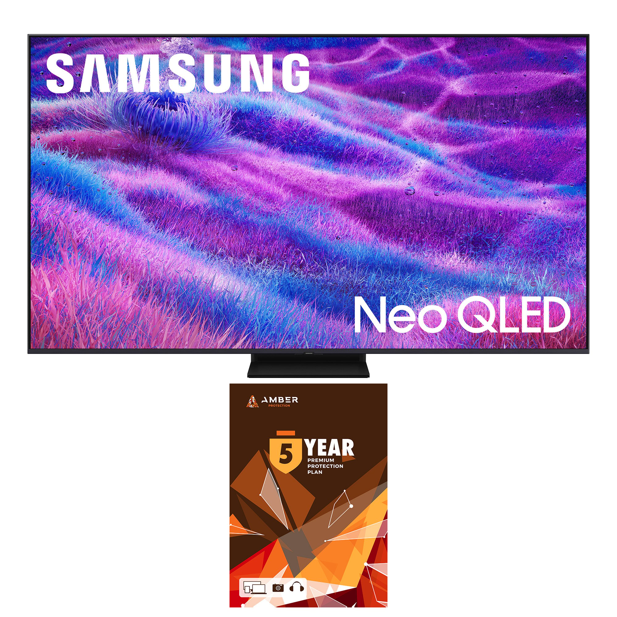 Samsung QN55QN80FAFXZA 55 Inch Neo QLED QN80F Series Supreme UHD 4K TV with 5 Year Amber Protection Plan (2025)