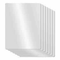 Clear Flexible Plastic Cutting Board Mats Set, Frosted Kitchen 17.5 x 12 Inches, Set of 7