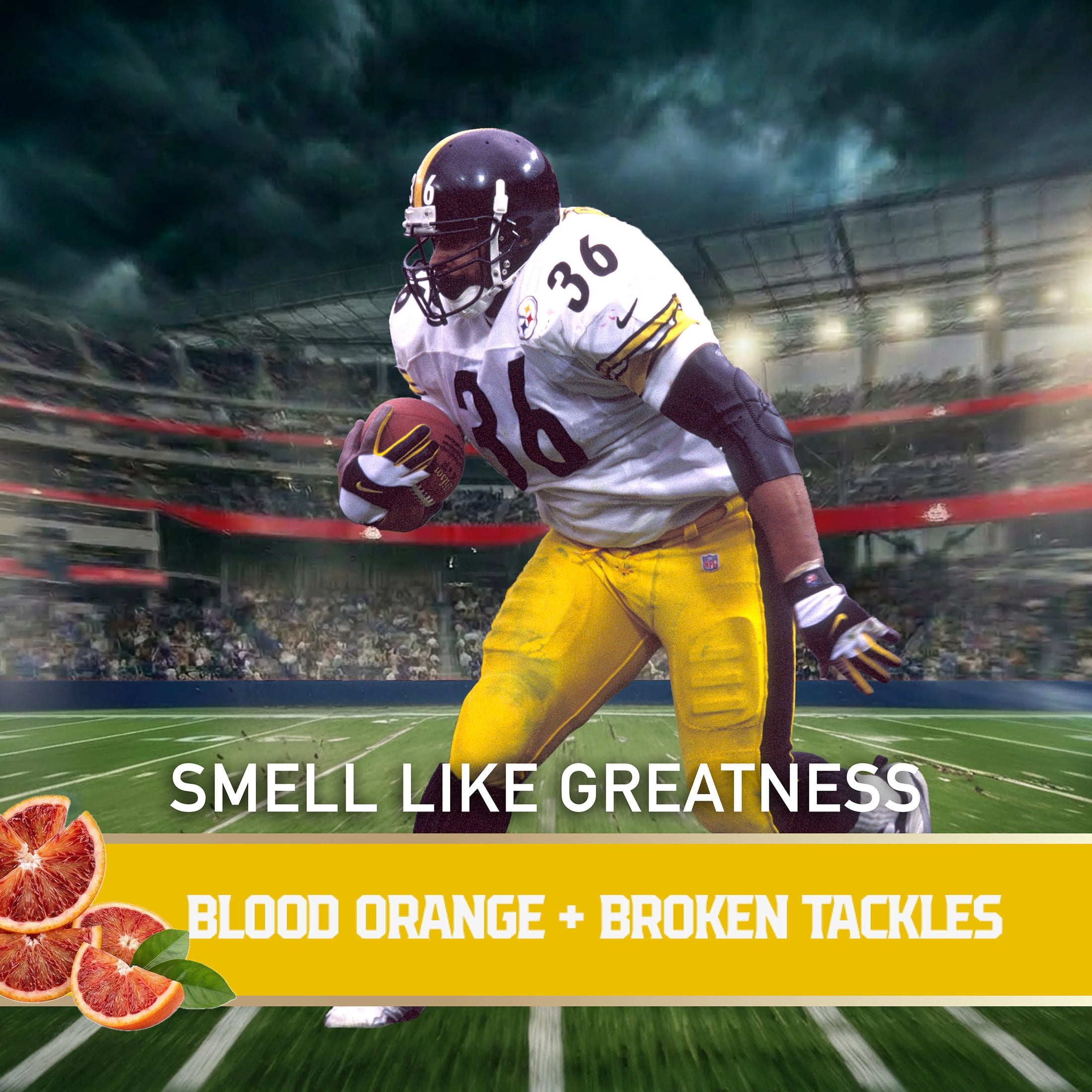 Old Spice Deodorant for Men, Antiperspirant, NFL Collection, Jerome Bettis, Scent of Blood Orange + Broken Tackles, 2.6 oz