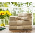 thumbnail image 6 of FBTS Prime Cotton Hand Towels 16x31 inch Extra Soft, Solid Brown 2 per Pack, 6 of 6