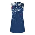 thumbnail image 5 of VKOYWKM Womens Tank Tops Loose Fit American Flag Print Patriotic Tops Sleeveless Square Neck Tanks Independence Day Red White and Blue Tank Shirts, 5 of 5