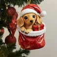 thumbnail image 3 of Christmas Gift Dog Acrylic – Unique Acrylic Christmas Decoration for Dog Lovers, Holiday Dog Gift, Dog-Themed Christmas Tree Ornament, Perfect for Pet Owners, 3 of 6