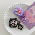thumbnail image 2 of Kuromi For Airpods Pro 2 Case,Purple With Small Bell For Airpods Pro Case, Soft TPU Earphone Anime Cover For Airpods 3 Case, 2 of 6
