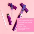 thumbnail image 3 of Set de limas de uñas de cristal BONA FIDE BEAUTY, color morado, 3 unidades, 3 of 9