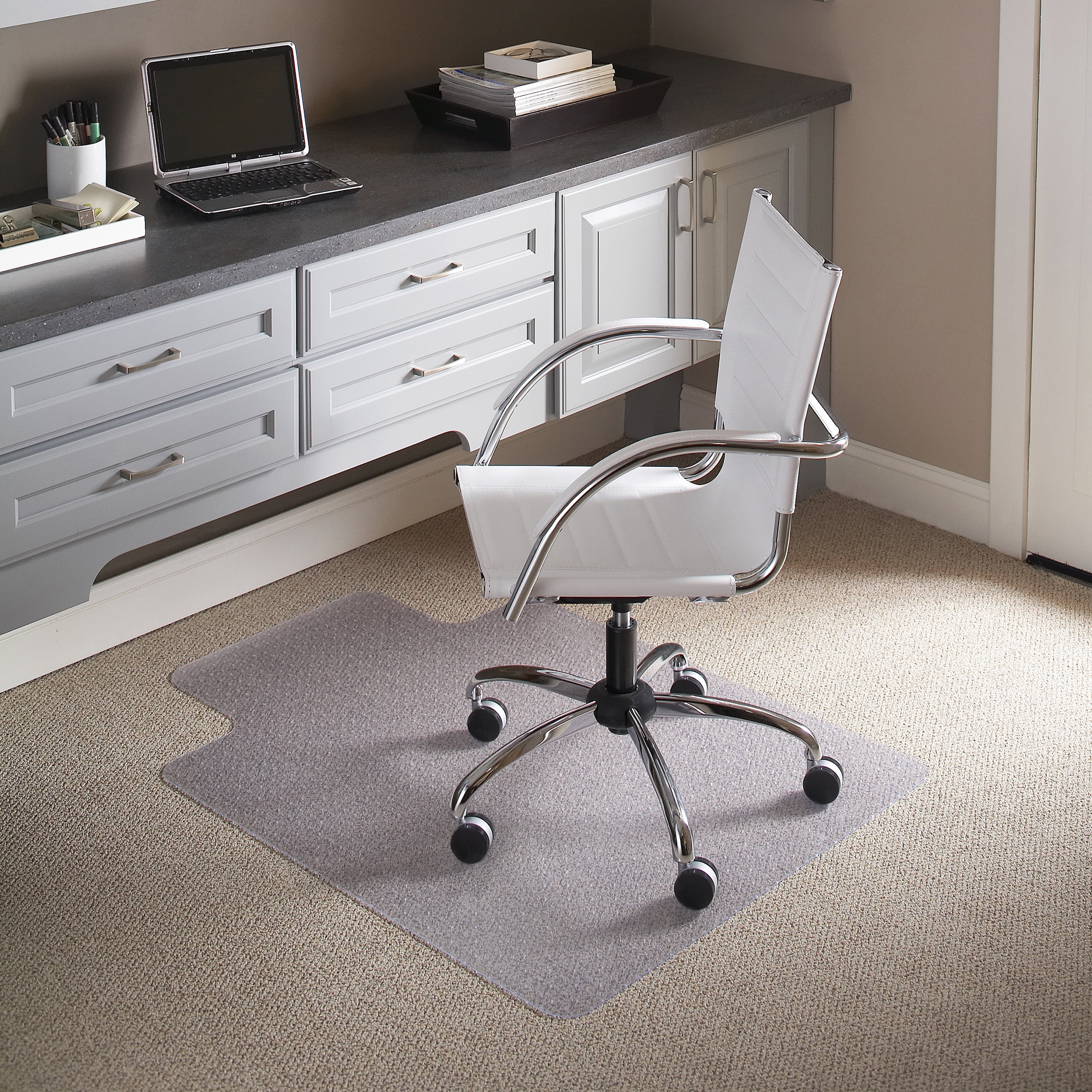 Zoro Select 29Pl63 Chair Mat,Traditional Lip,45 X 53 In. 