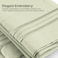 thumbnail image 4 of CGK Linens Extra Soft Pillowcases Set of 4 - Queen / Standard Size Hotel Luxury Breathable & Cozy 4-Piece Pillow Covers, Light Sage Green, 4 of 7