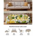 thumbnail image 3 of Lemon Summer Sofa Couch Covers for 3 Cushion Couch,Washable L Shape Sectional Sofa Covers for Loverseat/Pet/Kid,Botanical Tropical Fruit Watercolor Slipcover Throw Blanket Futon Cover 71''x134'', 3 of 8