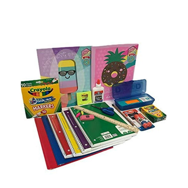 Elementary School Essentials Back to School Supplies Kit Bundle Grades