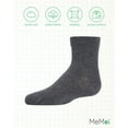 thumbnail image 6 of MeMoi Unisex Basics Kids Cotton Blend Ankle Socks - Girls - Female, 6, Dark Gray, 6 of 8