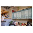 thumbnail image 4 of Cortinas semitransparentes de encaje con bolsillo para barra, cortinas cortas para ventana para cocina, salón, comedor, verde, 54x24 pulgadas, 1 panel JM, 4 of 5