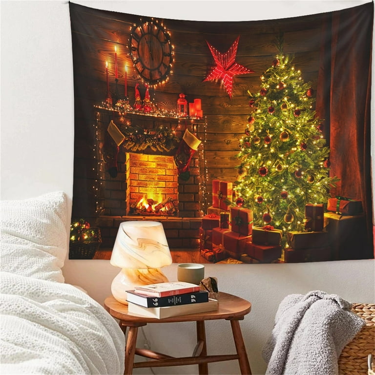 Christmas wall tapestry hot sale