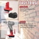 thumbnail image 3 of Adaptador de Batería para Milwaukee 12V, para DeWalt 20V y para Milwaukee M18 18V Batería Li-on Convertida en para Batería Milwaukee M12 12V, para Herramienta Eléctrica Milwaukee M12 12V, 3 of 10