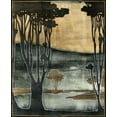 thumbnail image 2 of Goldberger, Jennifer 15x18 Gold Ornate Wood Framed with Double Matting Museum Art Print Titled - Nouveau Trees II, 2 of 4