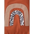 thumbnail image 5 of Bmnmsl Baby Sets Rainbow Round Neck Long Sleeve Top Loose Leopard Trousers, 5 of 6