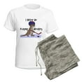 thumbnail image 5 of CafePress - I Otter Be Playing Hockey Women's Light Pajamas - Women's Short Sleeve Print T-Shirt and Pants Light Cotton Pajama Set, 5 of 7