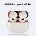 thumbnail image 4 of Dust Guard Ultra Thin High Sensitivity Metal Bluetooth-compatible Earphone Case Dust Protective Film for AirPods 3, 4 of 8