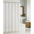 thumbnail image 2 of KASSATEX Waffle White Cotton Shower Curtain, 2 of 3