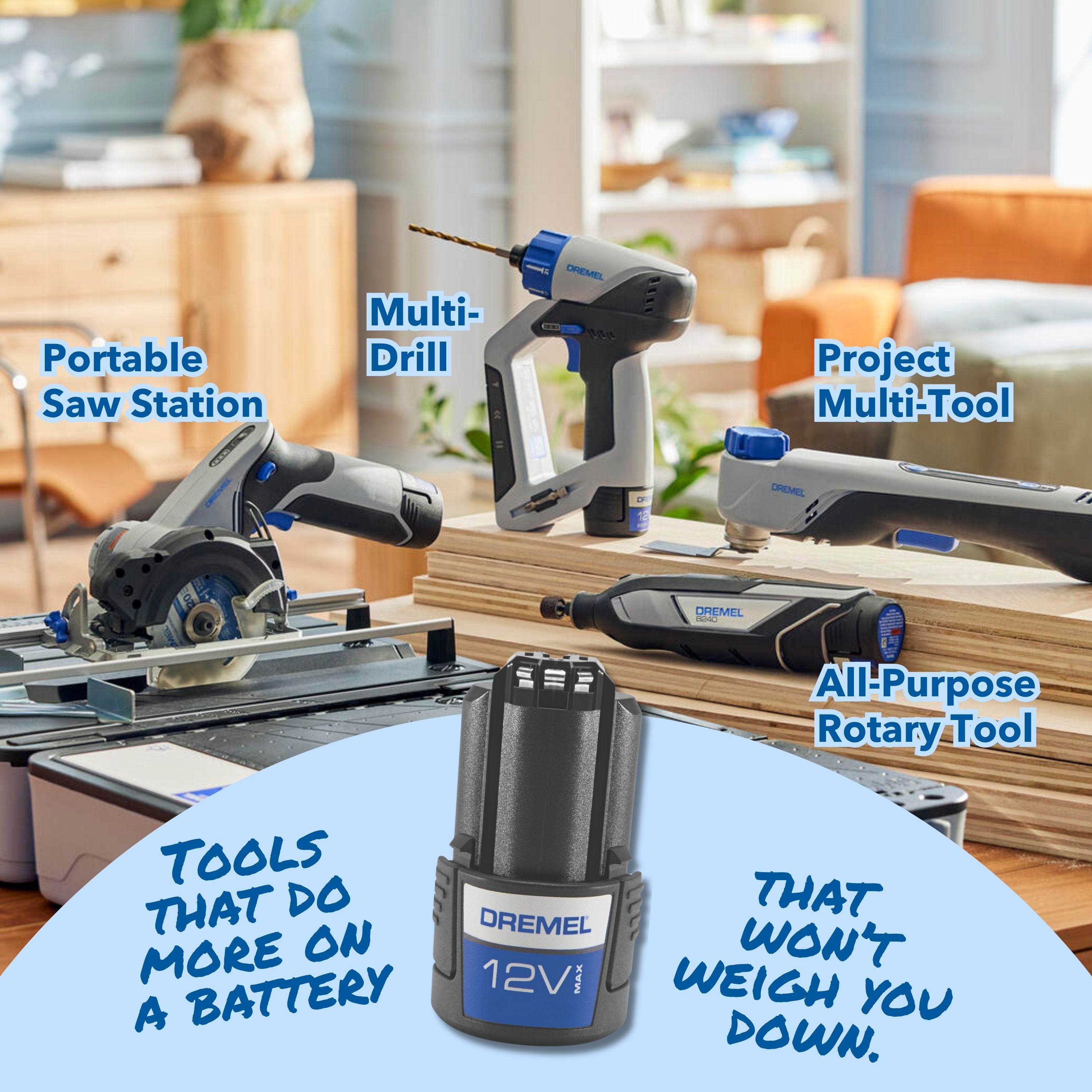 Dremel Blueprint 3 in 1 Drill/Driver with Integrated Stud Finder, Detachable Bubble Laser Level & 12 Bits