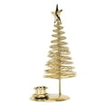 thumbnail image 3 of Candelabro de árbol de Navidad con estrella de metal dorado para decoración de mesa de festival, 3 of 14