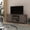 Gray, variant on Merrick Lane Barn Door Style 58" TV Stand for up to 65" TV; Light Gray Finish