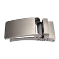 thumbnail image 2 of Hebilla automática rectangular para cinturón de trinquete de 3-3,5 cm de ancho. Hebillas para pantalones de hombre. plata mate, 2 of 6