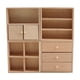 thumbnail image 1 of Mini armario para casa de muñecas, accesorios de escena DIY, armario de madera a escala 1:12, muebles para casa de muñecas en miniatura para piezas de, 1 of 9