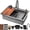 Black, variant on Strictly Sinks 33 Inch Waterfall Kitchen Sink with Glass Rinser–16 Gauge Drop In Kitchen Sink with 360° Pull-Out Faucet,Waterfall Sprayer,Wood Cutting Board,Colander,Drain & Kitchen Sink Accessories