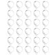 thumbnail image 1 of 100pcs ganchos de pendiente de palanca redonda accesorios de joyería de bricolaje para hacer joyas, 1 of 5