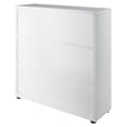 thumbnail image 4 of Contemporary Home Living 3-Tier Wooden Storage Cabinet - 37.5" - White, 4 of 12