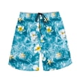 thumbnail image 3 of Binienty Men's Quick Dry Board Shorts Swim Trunks Featuring Ocean Floral Pattern - for Beach Vacation and Water Activities, 3 of 10