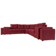 thumbnail image 3 of Sala Chaise Longue Kessa Muebles Navarra Rojo 230 x 80 x 80 cm, 3 of 3