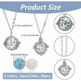 thumbnail image 2 of 2 Styles Diffuser Oil Pendant Essential Oil Necklace with 26Pcs Natural Lava Rock Pads Perfume Scent Diffuser Necklace Pendants Jewelry Gift, 2 of 7