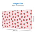 thumbnail image 2 of Bingfone Strawberry Floral Large Gaming Mouse Pad,Extended Desk Mousepad with Stitched Edges,Non-Slip Base,Water Resist Keyboard Pad for Gamer, Office & Home, 29.5 x 16 in, 2 of 6