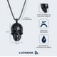 thumbnail image 5 of Collar Hombre Calavera de Acero Inoxidable LUCKMAN, Cadena con Dije, Modelo Troy negro UNITALLA, 5 of 6