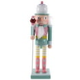 thumbnail image 1 of Christmas Wood Nutcracker Soldier Lovely Nutcracker Ornament Xmas Desktop Decoration, 1 of 6