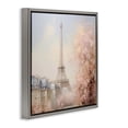 thumbnail image 3 of Stupell Industries Parisian Eiffel Tower Cityscape Cityscapes Painting Gray Floater Framed Canvas Art Print Wall Art, 25 x 25, 3 of 9