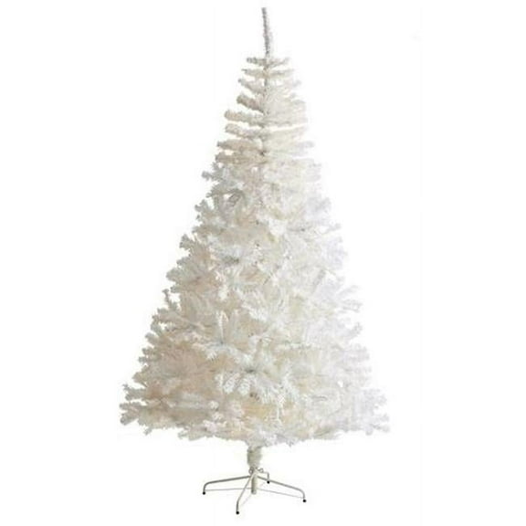 7 ft. White Artificial Christmas Tree with 1000 Bendable Branches
