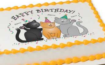 Purrfect Cat Edible Party Cake Image Topper Frosting Icing Sheet 