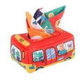 thumbnail image 1 of Juguetes sensoriales para recién nacidos, caja de pañuelos para bebés, juguetes Montessori de 6 a 12 meses Coche, 1 of 9
