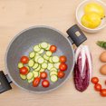 thumbnail image 4 of Flonal Monolite Non-Stick Deep Stew Cooking Pot 5.5 Qt (5.2 L) Forged Aluminum Nonstick Stockpot Granite Soup Pot Induction Cookware, Gray, 4 of 6