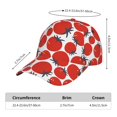 thumbnail image 2 of Fotbe Hand Drawn Tomatoes Gorro Clásico de Béisbol, Gorra Ajustable con Broche Snapback, Gorro de Exterior de Algodón Suave, 2 of 6