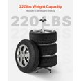 thumbnail image 4 of STAWAY Mobile Tire Rack for 4 Tires with Rims - Durable, Rust-Resistant, Easy to Move, Space-Saving Design, 220 lbs Capacity - Perfect for Garage & Auto Shops, 4 of 9