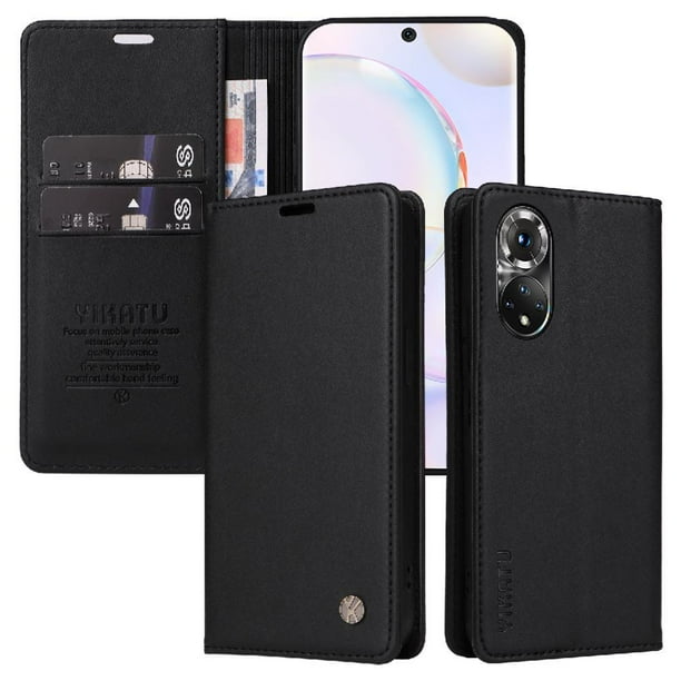 Funda para Honor 50 5G Estuche de Cuero PU Tipo Cartera con Ranuras para Tarjetas y Cierre Magnético